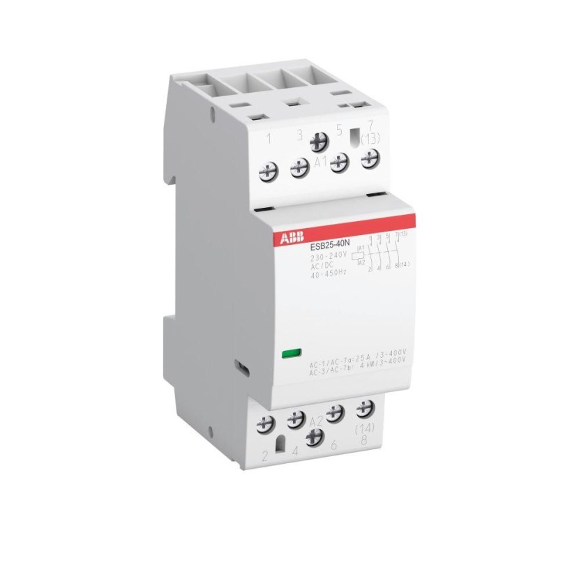 Modular contactor ABB ESB40-40N-06 (40A AS-1, 4NO), 230V AC/DC coil