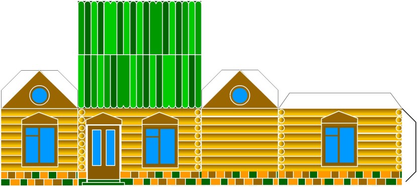 Minecraft from paper house