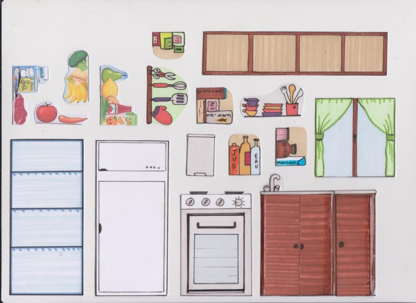 Furniture for paper dolls