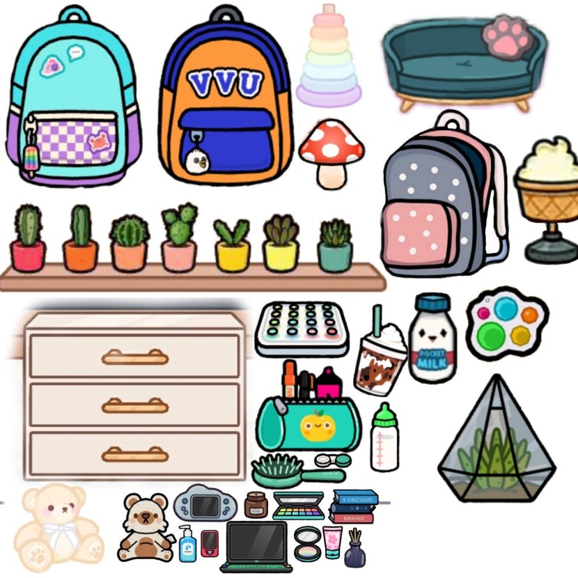 Furniture for paper dolls