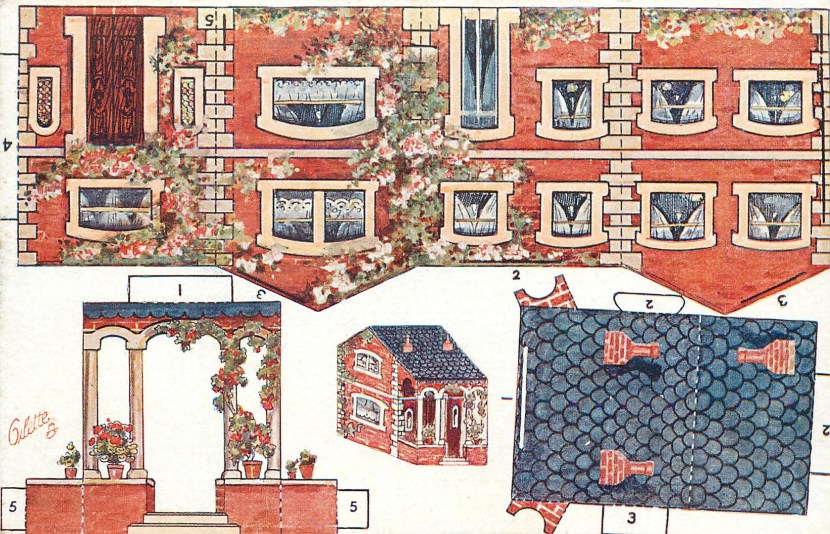 Templates of New Year's houses