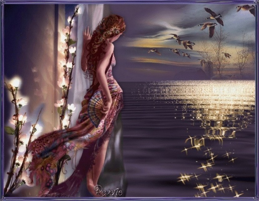 The guy calls the girl