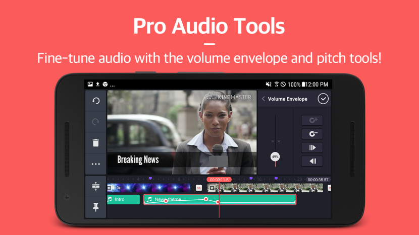 Video editor on a smartphone
