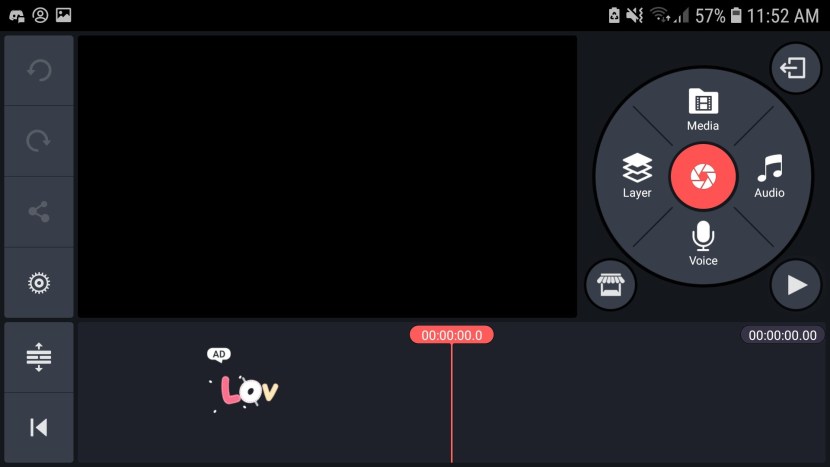 Kinemaster Interface