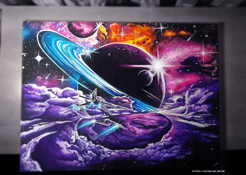 Galaxy Picture by acrylic