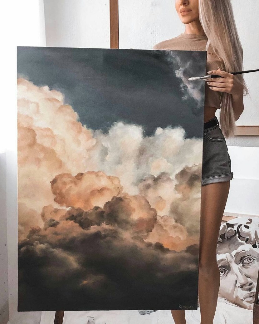 Clouds on canvas