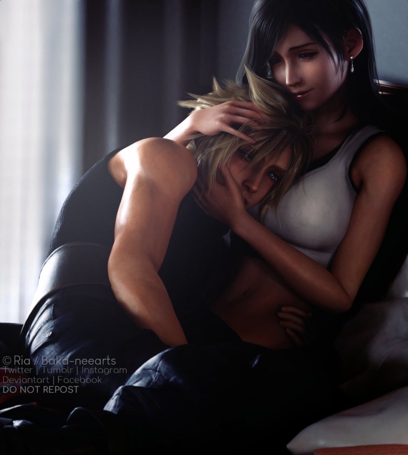 Final Fantasy 7 Claud and Tifs