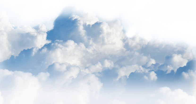 Clouds on a transparent background