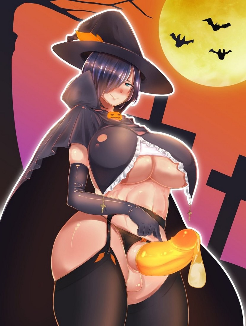 Anime witch Halloween Hentai