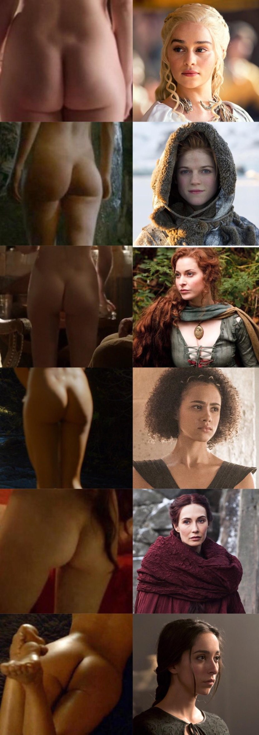 Rose Leslie bed stage