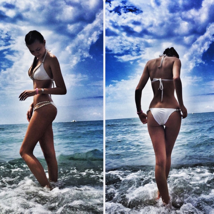 Anastasia Kostenko in a swimsuit