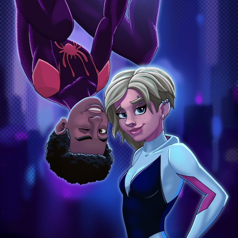 Miles Morales and Gwen Staisi Naked Comics
