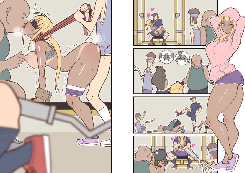 Hentai Comics in the gym