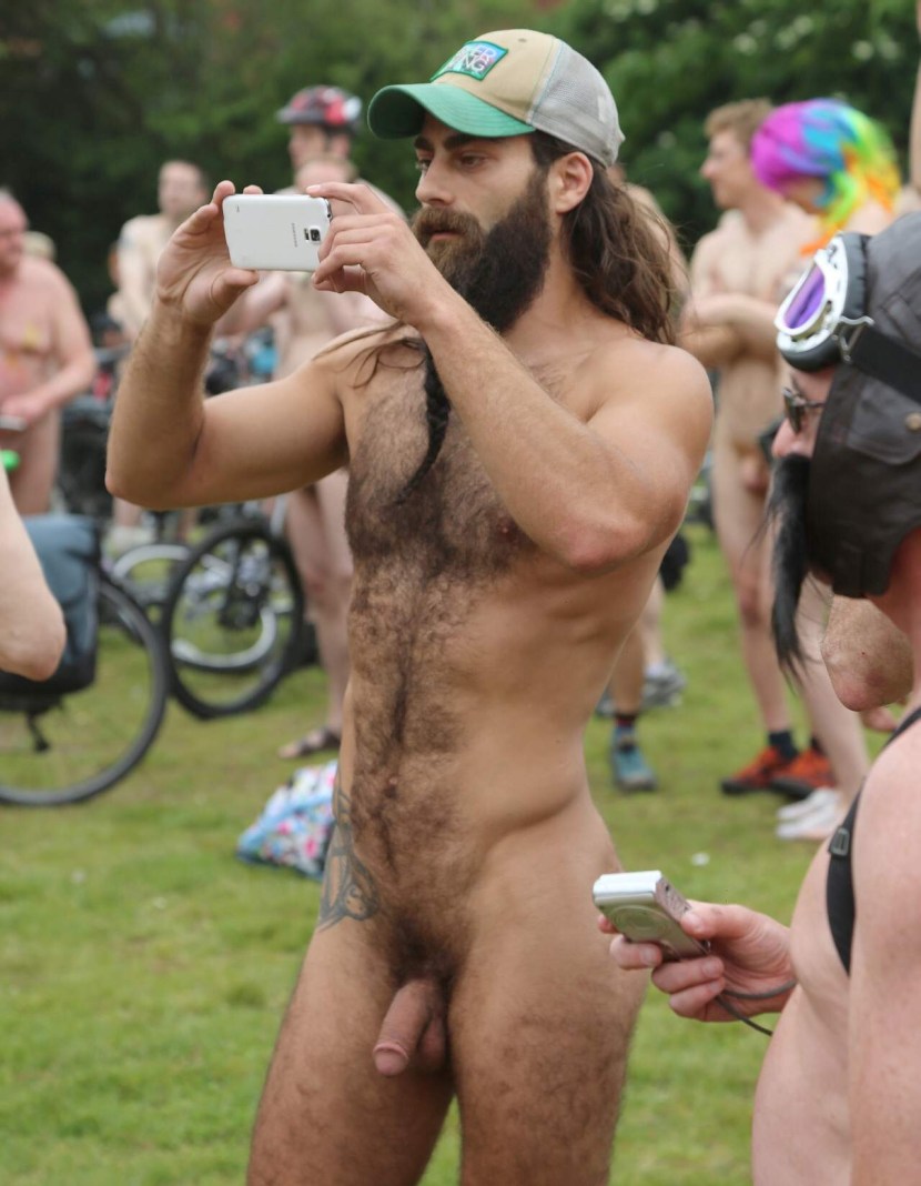 Exhibitionists of a man on the street