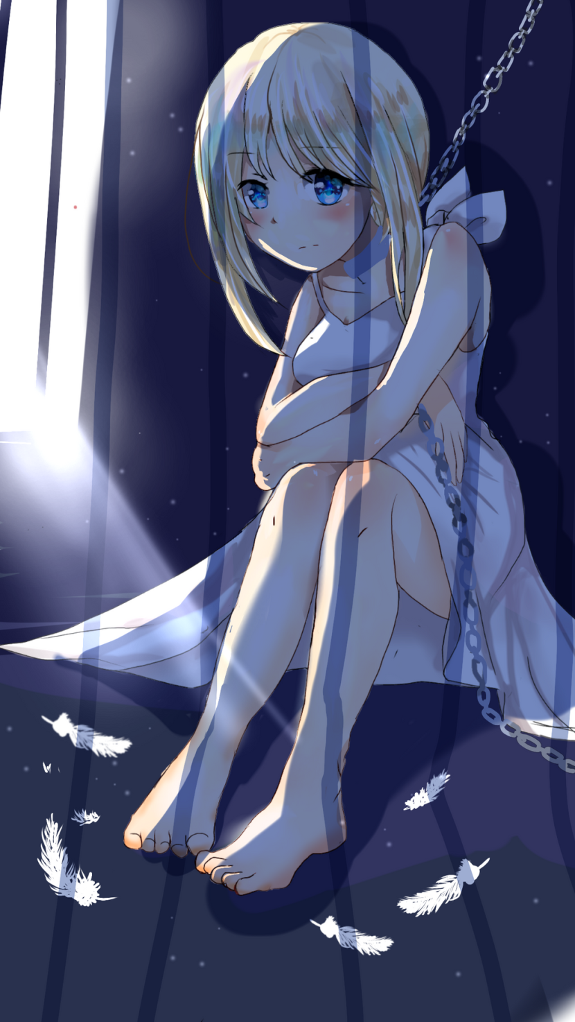 Anime girl is a slave