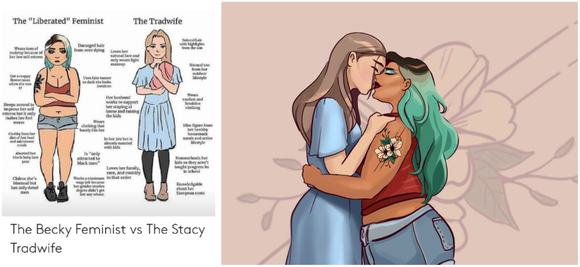 The Becky Femenist vs The Stacy Tradwife