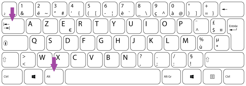 Georgian keyboard layout on the English keyboard