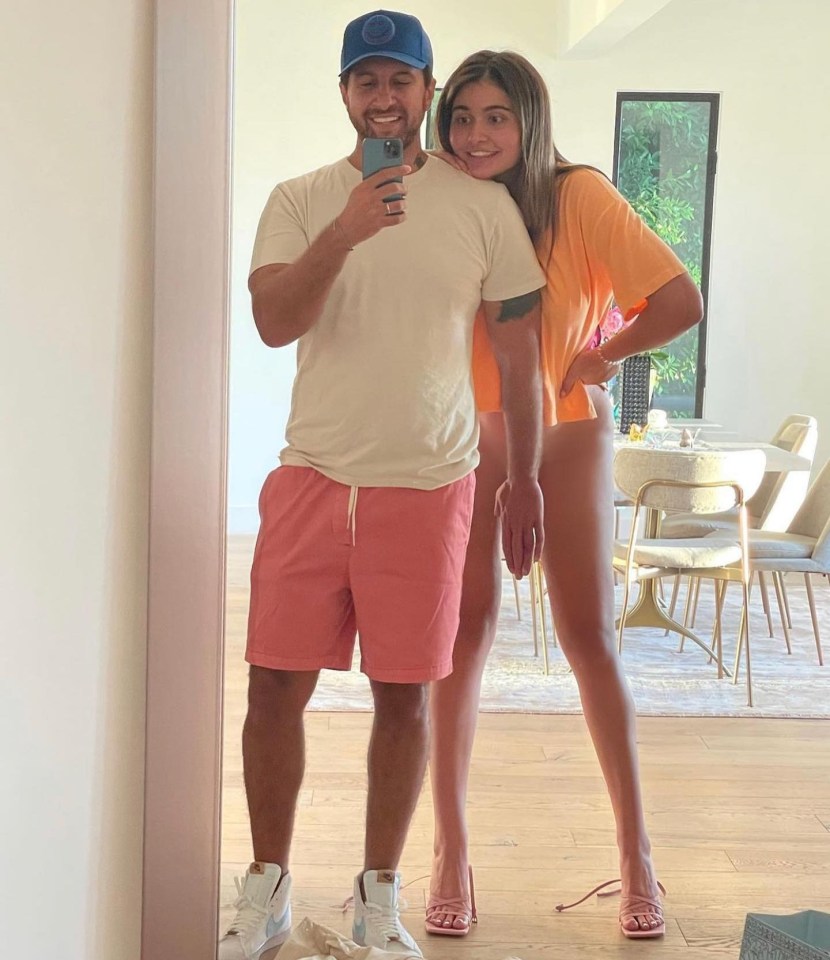 Amiran Sardarov with his wife Maryam Tillyaev