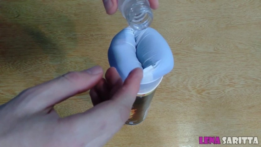 Homemade vagina from the ball