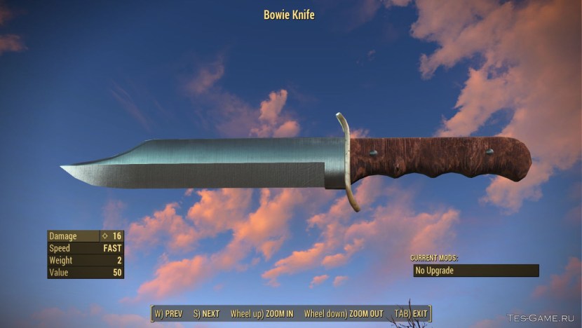 Bowie knife Fallout