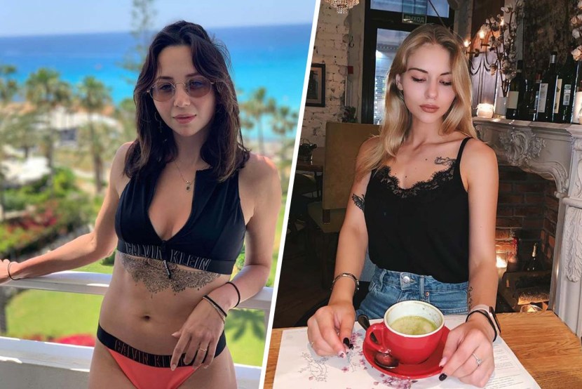 Tuktamysheva in underwear on the balcony