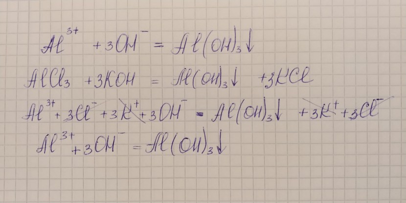 Al OH 3 ionic equation