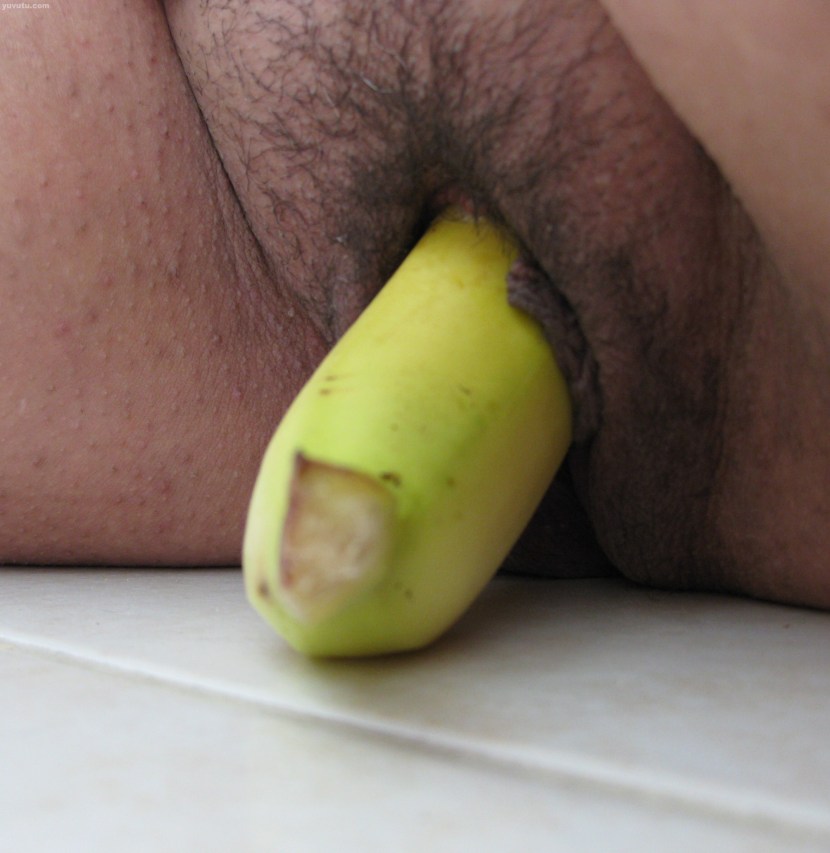 Female masturbation banana