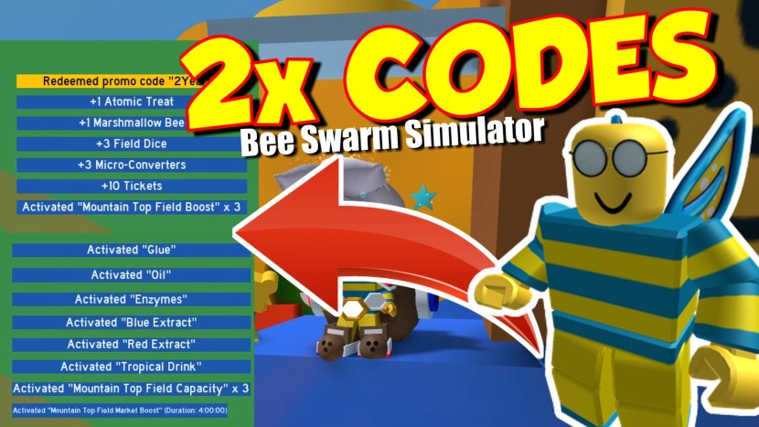 Codes in the Roblox Bee Swarm