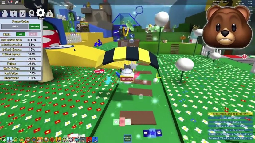 The beekeeper simulator in the Roblox