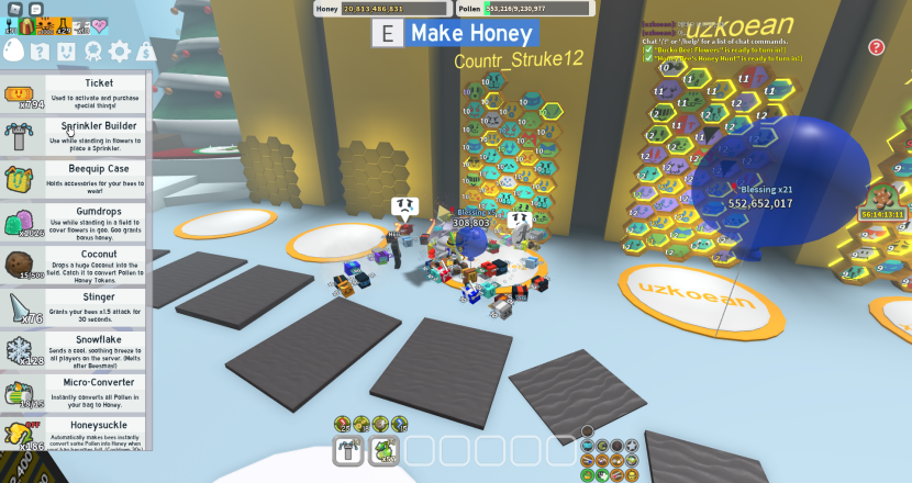 Bee Swarm account