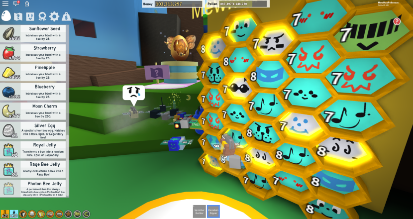 Where is the pineapple patch in the game Bee Swarm Simulator