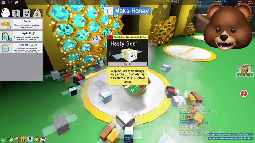 Oak field in Bee Swarm Simulator Roblox