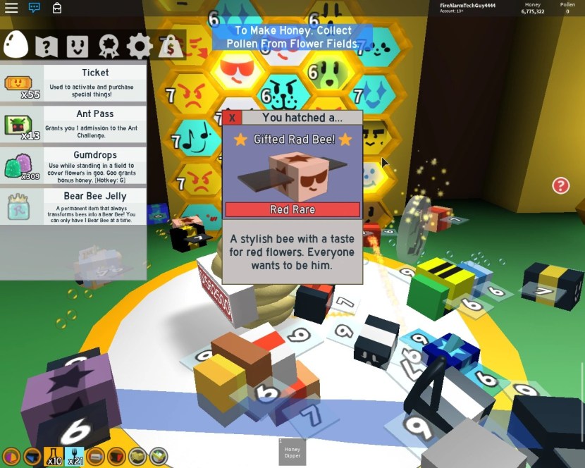 Crafts in Bee Simulator in Roblox
