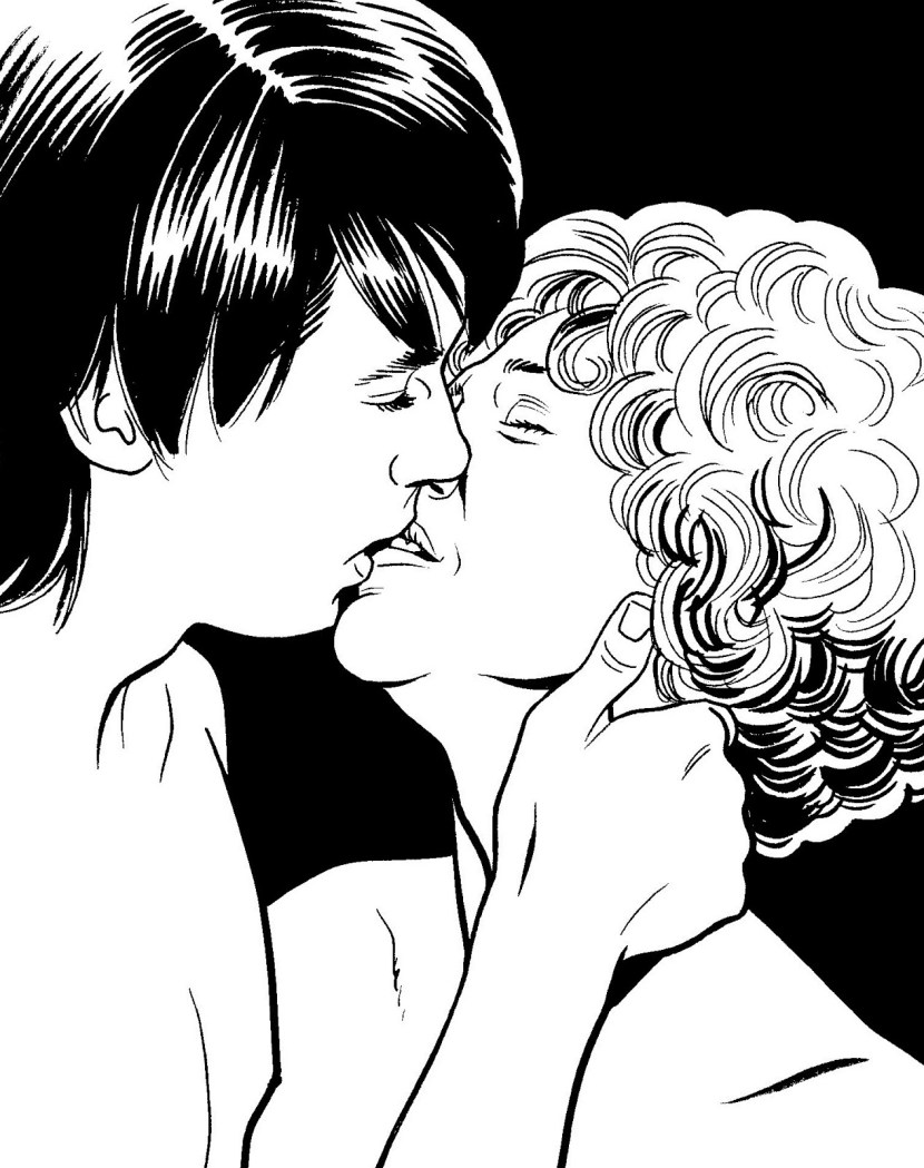 Bruce and Morgan without a mask