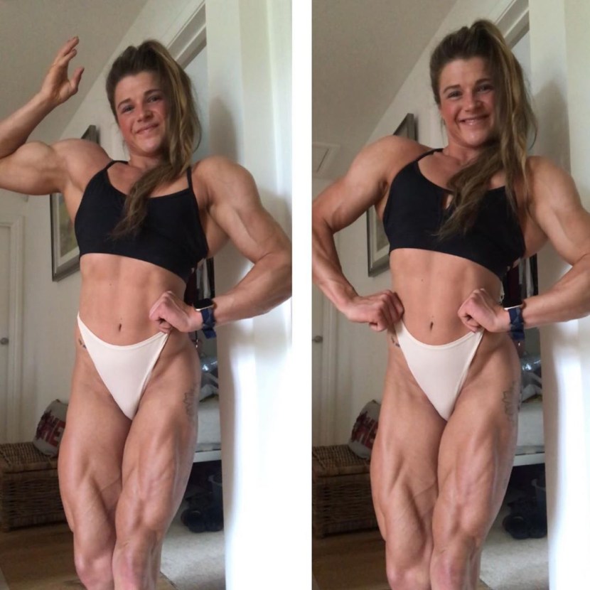 Emily Brand pumped legs photo