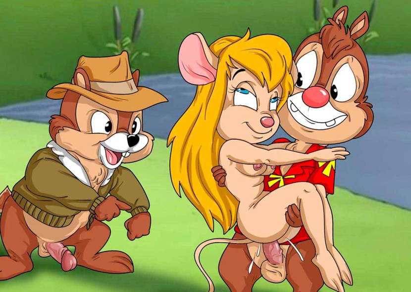 Hentai cartoon chip and deil yai