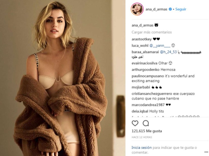 Ana de Armas in underwear