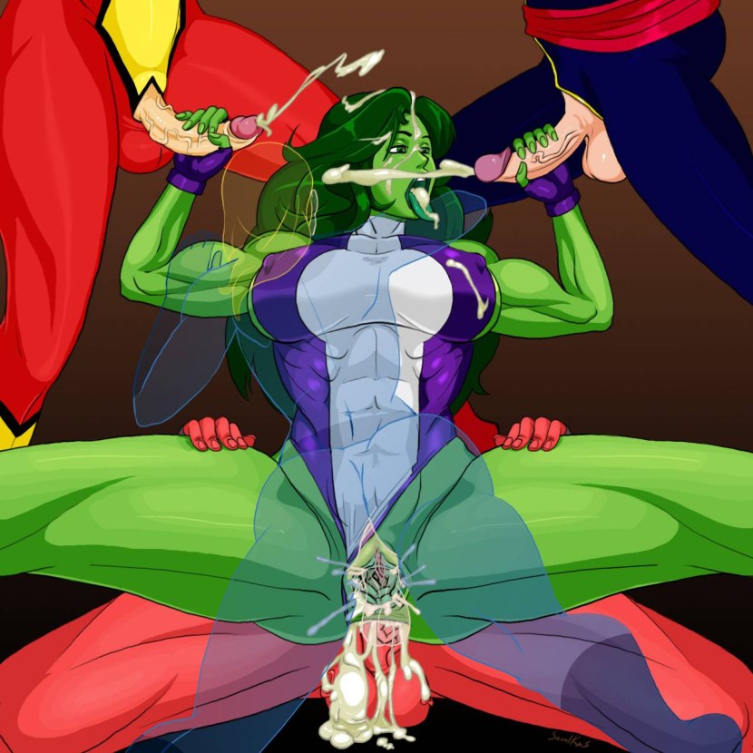 Hentai Guro woman Hulk