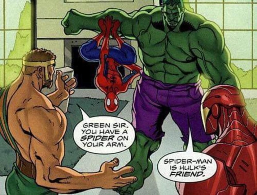 Hulk and Peter Parker
