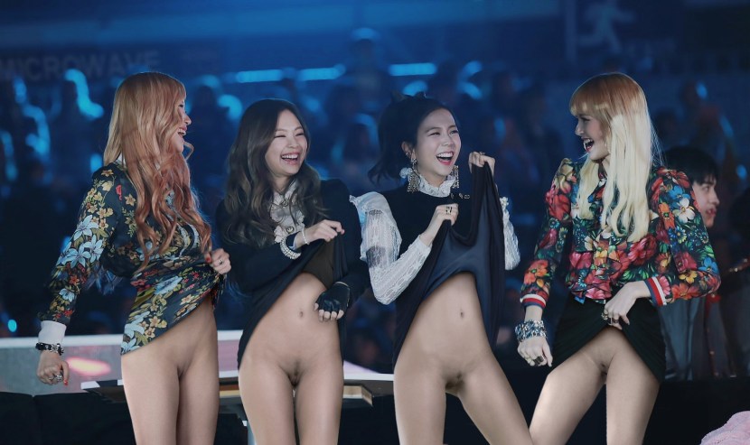 Naked participants Black Pink