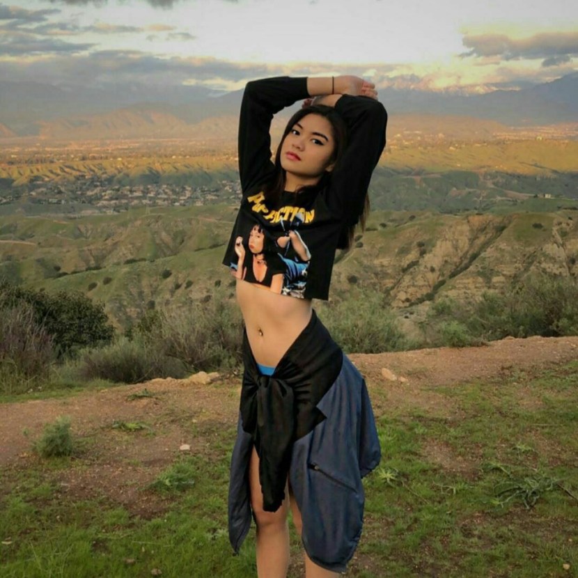 Anime girls on a dark background