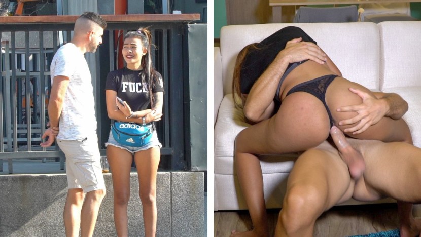 Catchinggolddigggers anal with Huge Bubble Butt Latina