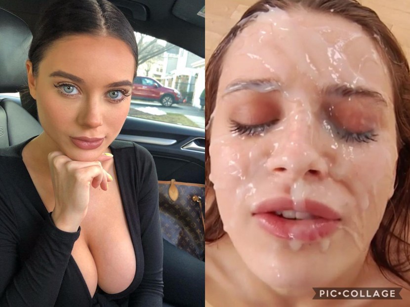 Faces of girls before and after Bukkak