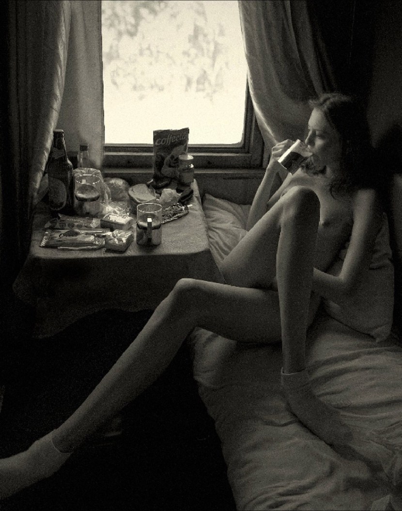 Kiselev Pavel on a train