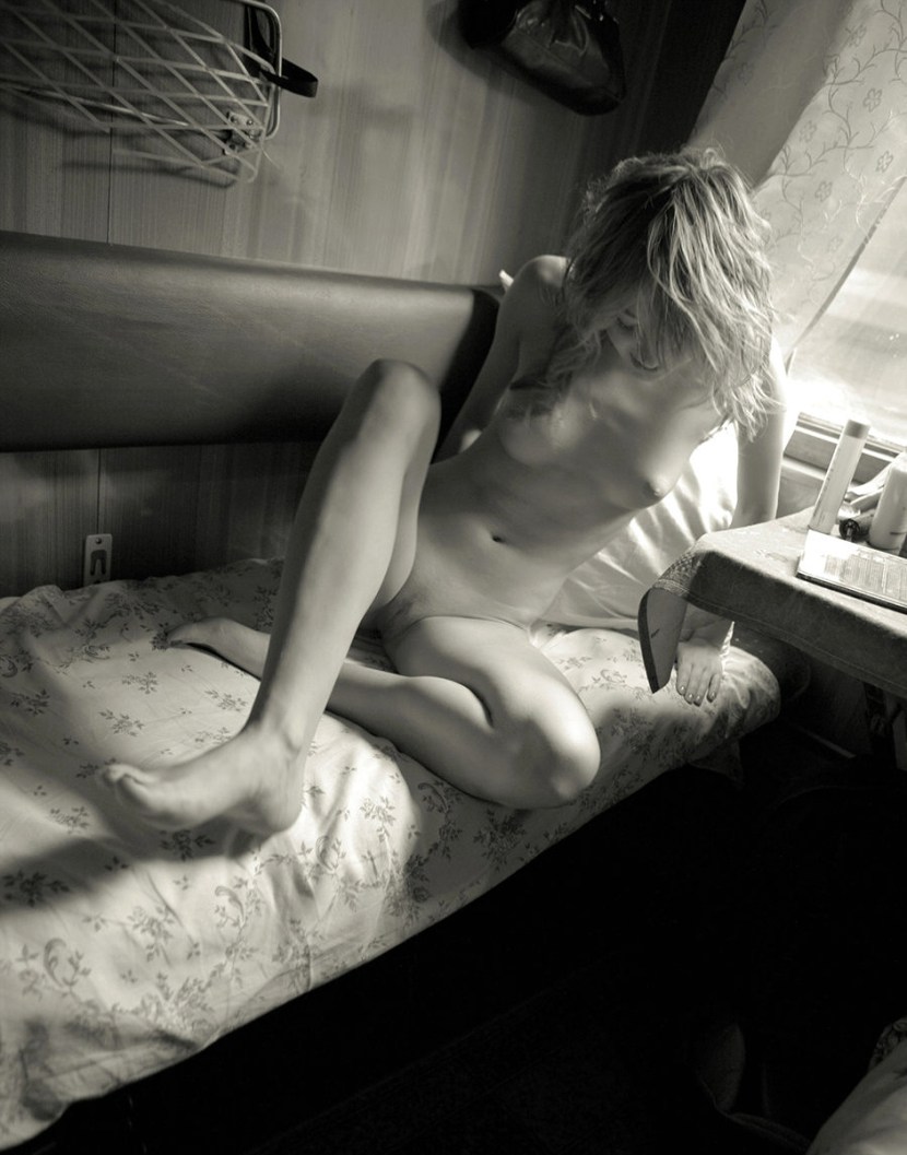 Kiselev Pavel on a train