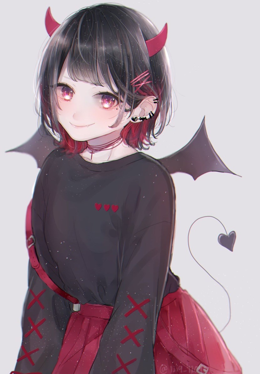 Black background smile