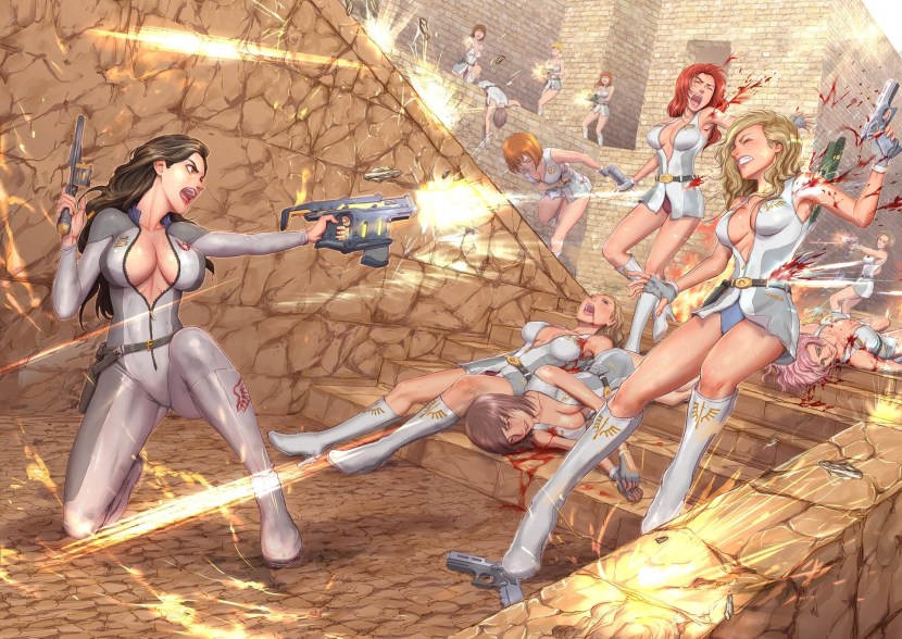 Android lesbian Hentai in the game