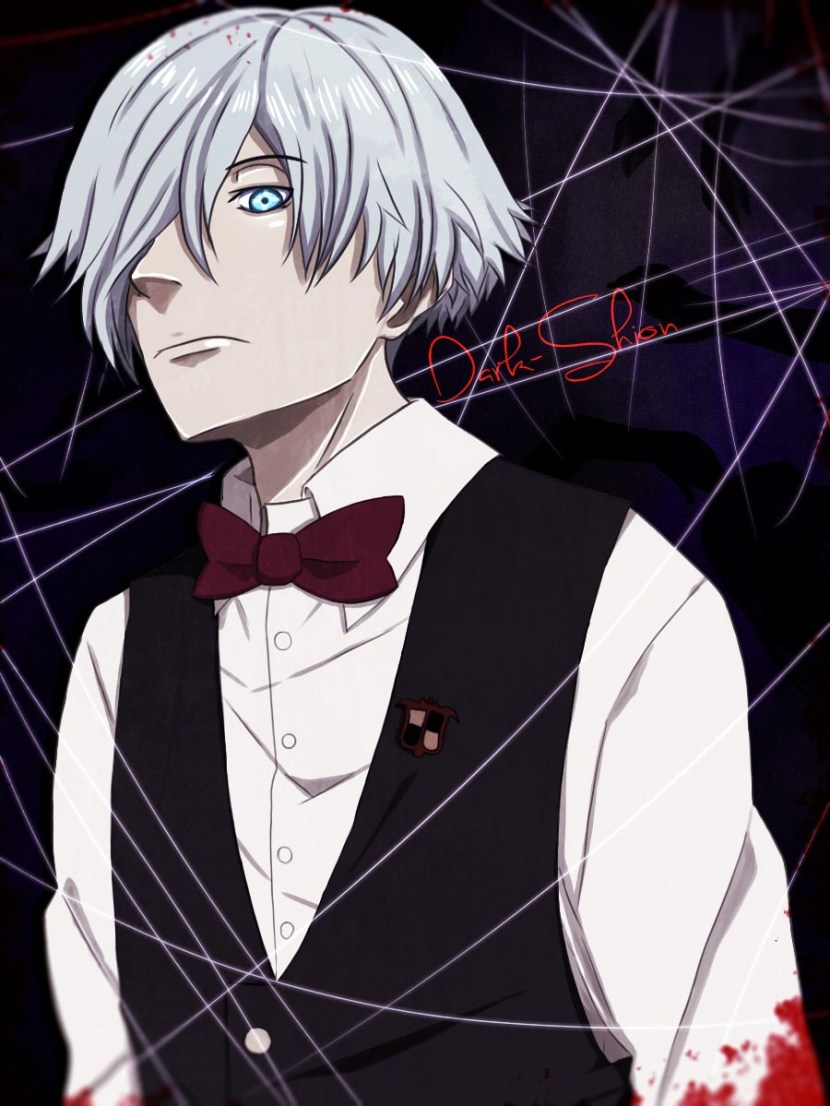 Chiyuki drawing with a pencil