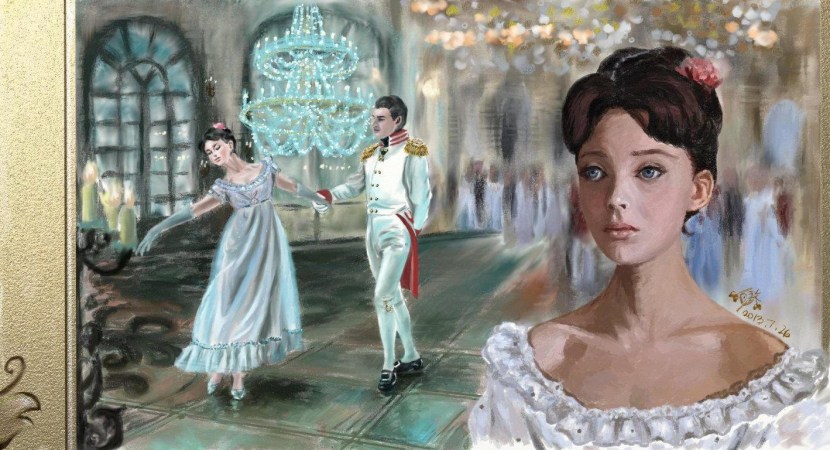 Silhouette of a girl with a camera