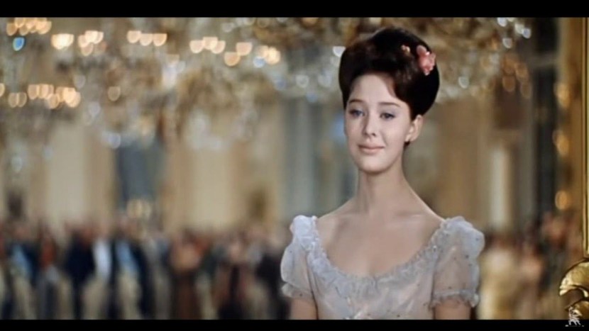 Natasha Rostova and Andrey Bolkonsky at the ball